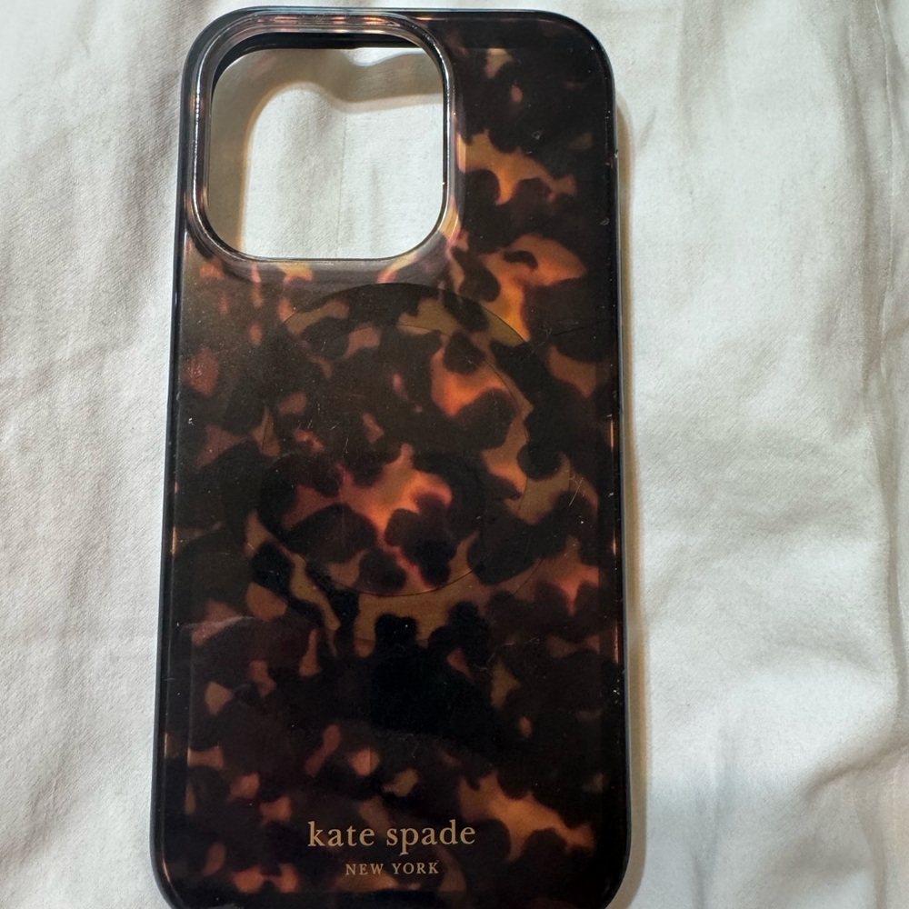 kate spade tortoiseshell iPhone Case in Brown and Black